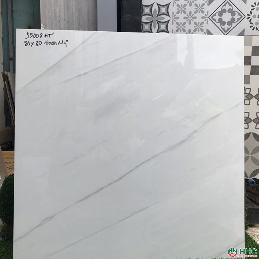 Gạch lát nền phòng khách 80x80 HT 35008